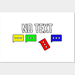 no text message Posters and Art